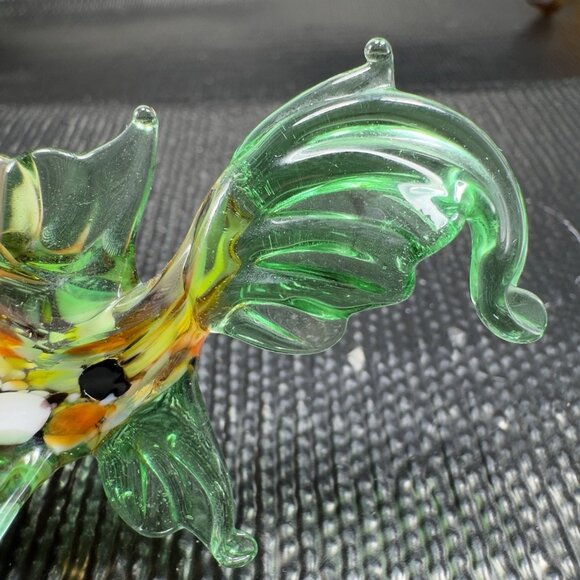 Venetian Art Glass Hand Blown Fish Hand Made Italian Glass Delicate Figure VTG - Picture 5 of 11